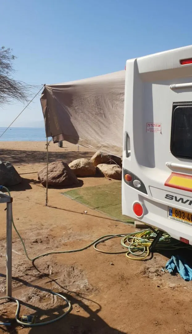 Kemping New English Luxury Caravan On The Sea Hotel Ejlat Izrael